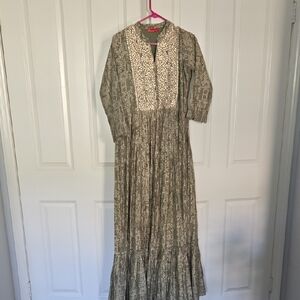 Elegant Olive Patterned Kurta